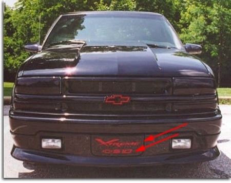 Front Plate Filler Inlay Decals - Xtreme S10, Blazer - Xtreme-F-01-Xtreme-F-02-Xtreme-F-03-Xtreme-F-04-Xtreme-F-05-  DRIVEN - 2