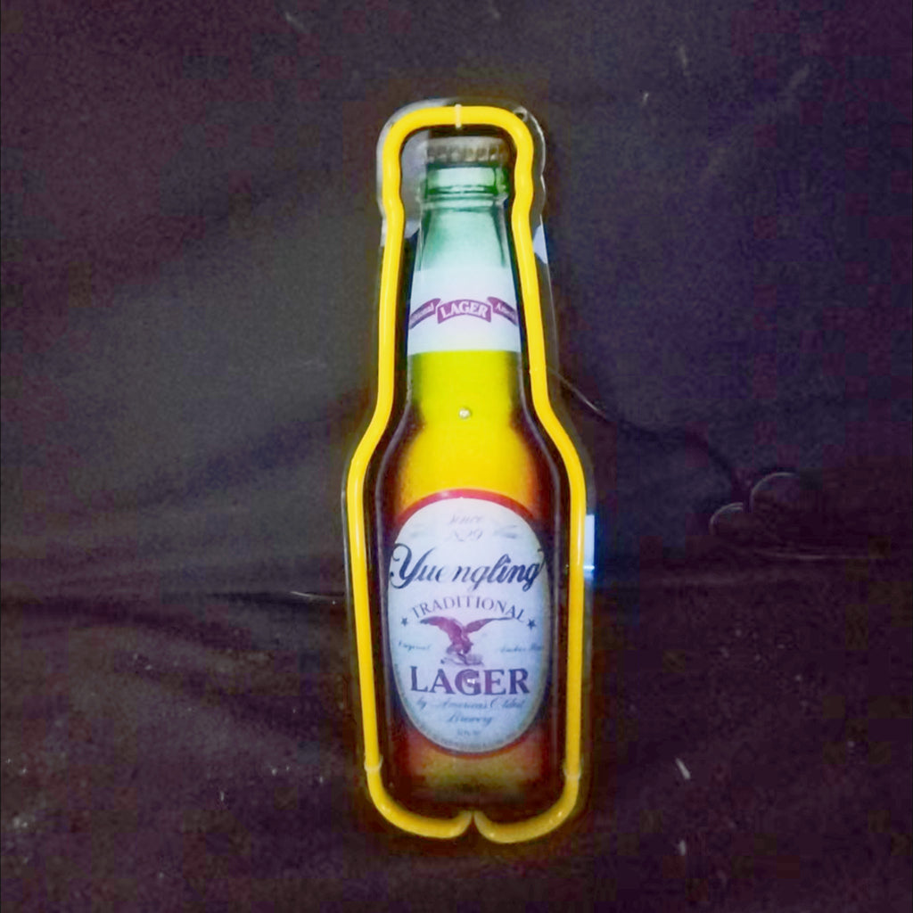 Yuengling Lager Bottle Neon Sign Light - MA067-  DRIVEN - 1