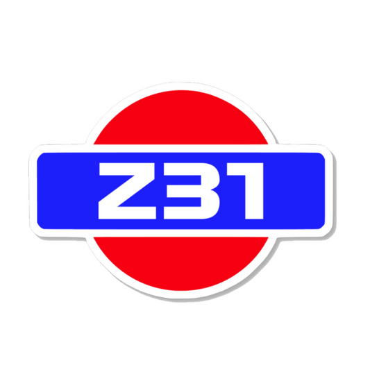 ZSPEC Vinyl (Printed) decal - 4-inch wide x 3-inch tall - Nissan Z31 300zx Style - ZSD-382277-  DRIVEN - 1