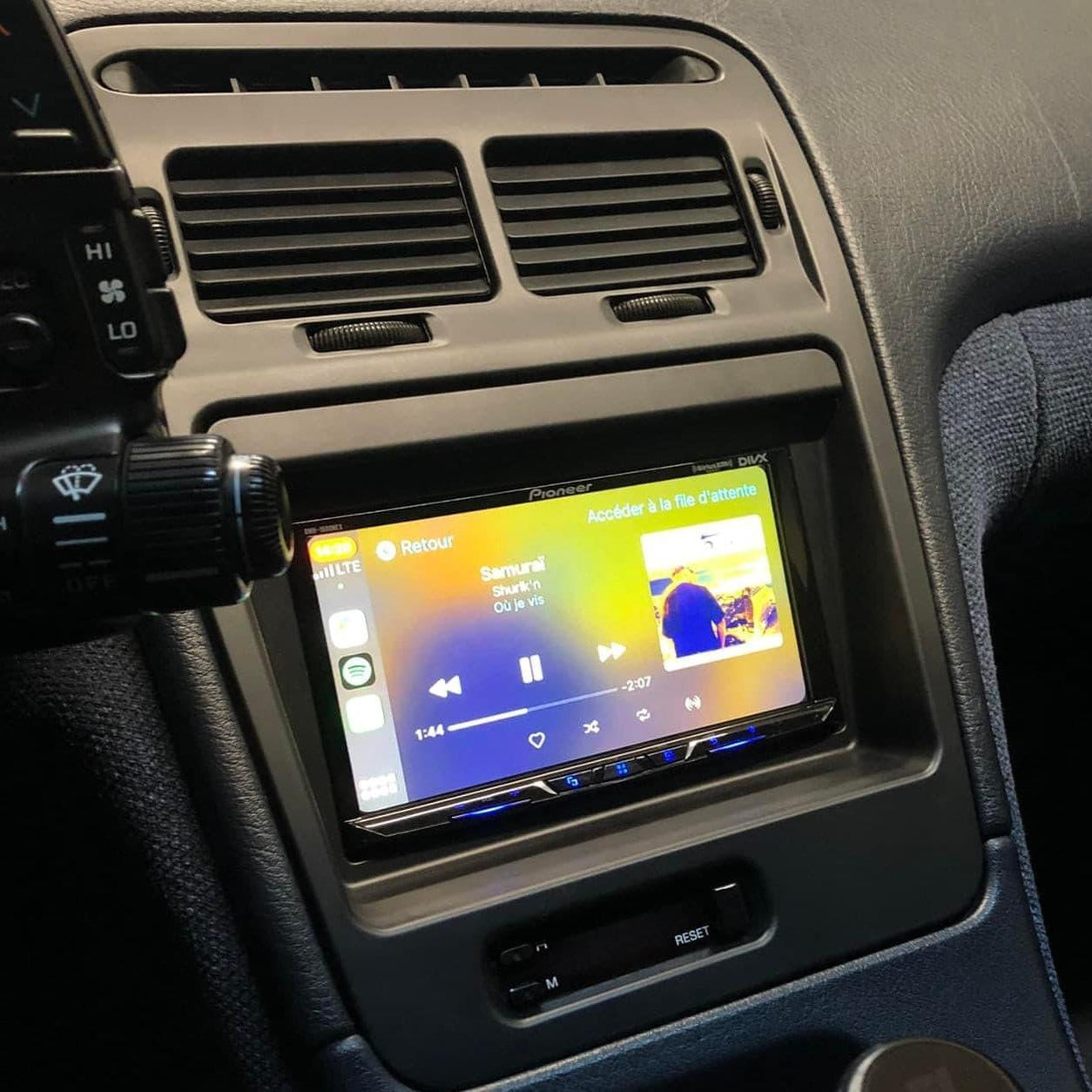 ZSPEC LHD Double-Din Radio Bezel Face-Plate for Nissan Z32 300zx, Bezel-ONLY - ZSD-189630-  DRIVEN - 1