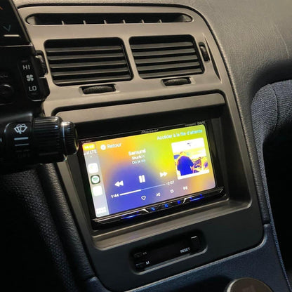 ZSPEC LHD Double-Din Radio Bezel Face-Plate for Nissan Z32 300zx, Bezel-ONLY - ZSD-189630-  DRIVEN - 1