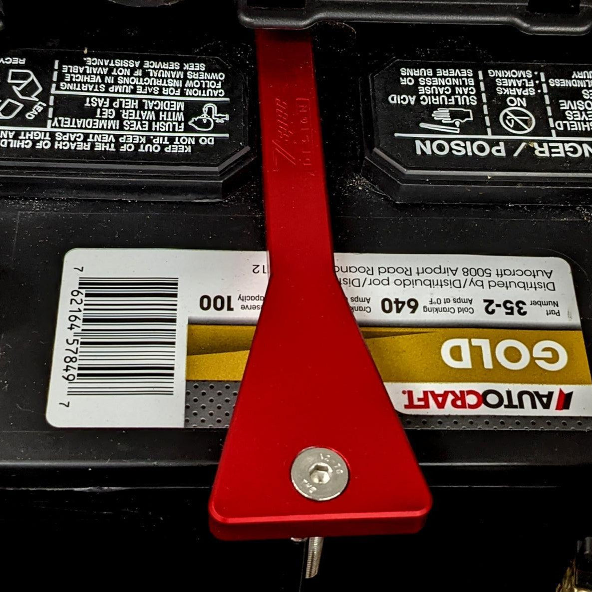 ZSPEC Battery Hold Down/Bracket for '03-09 Nissan 350z Z33, Billet w/ Stainless Hardware - ZSD-199363-ZSD-199370-ZSD-199387-ZSD-199394-ZSD-199400-  DRIVEN - 4