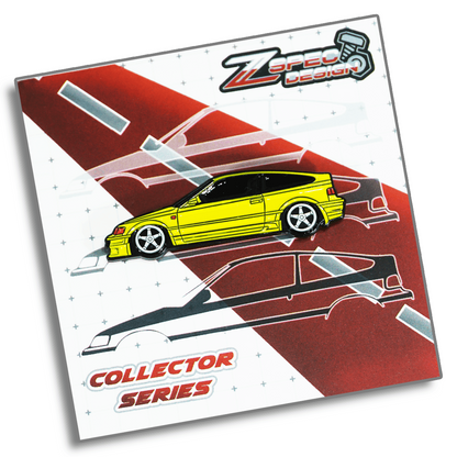 Honda CRX (Red/White/Yellow/Glitter-Silver) Collector Lapel/Hat Pin - ZSPEC Design - ZSD-584633-ZSD-584640-ZSD-584657-ZSD-584664-  DRIVEN - 5