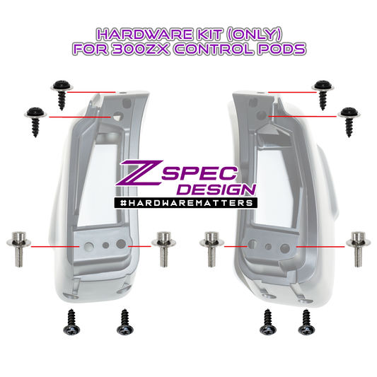 ZSPEC Dash Lighting and Climate-Control Pod HARDWARE KIT, LHD Z32 300zx - ZSD-575099-  DRIVEN - 1