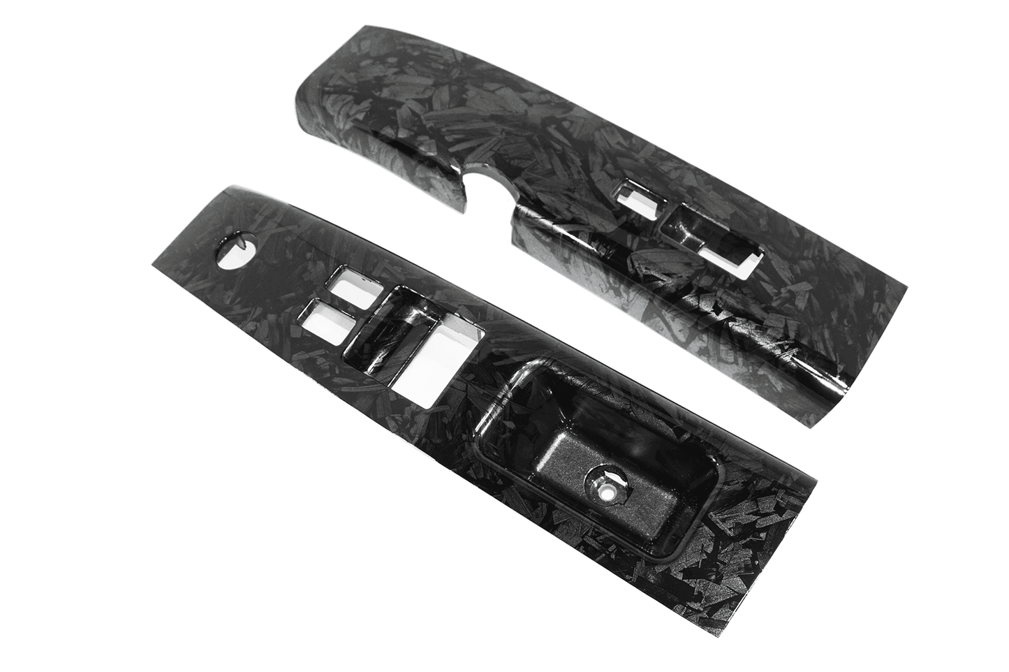 ZSPEC 350z Z33 Interior Door Window Switch Finisher Set, LHD '03-05, Forged Carbon Style - ZSD-010392-  DRIVEN - 1