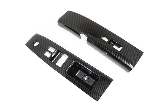 ZSPEC 350z Z33 Interior Door Window Switch Finisher Set, LHD '03-05, Carbon-Weave Style - ZSD-201622-  DRIVEN - 1