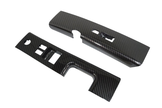 ZSPEC 350z Z33 Interior Door Window Switch Finisher Set, LHD '06-09, Carbon-Weave Style - ZSD-201639-  DRIVEN - 1