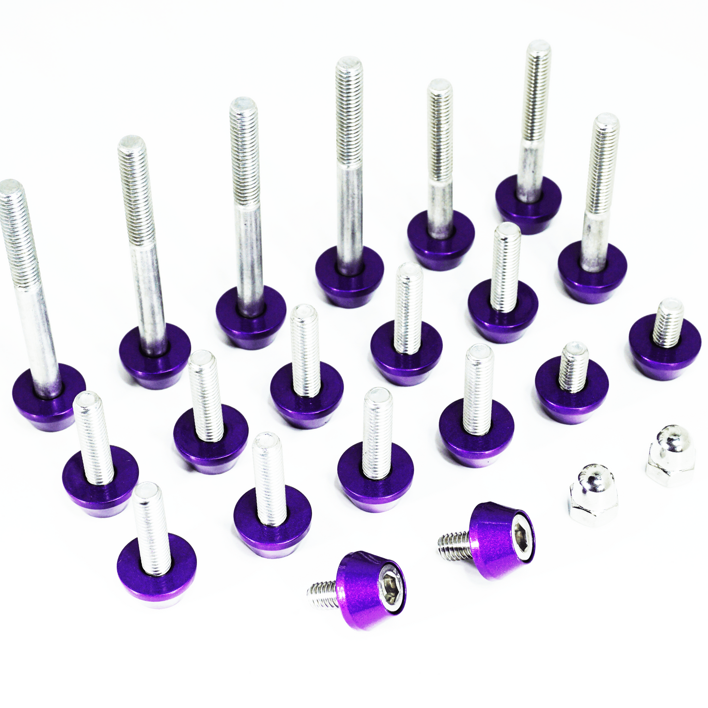 ZSPEC Plenum Fastener Kit for Nissan 350z VQ35DE +10mm (LONGER) Spacer, Stainless & Billet - ZSD-391248-ZSD-391255-ZSD-391262-ZSD-391279-ZSD-391286-  DRIVEN - 1