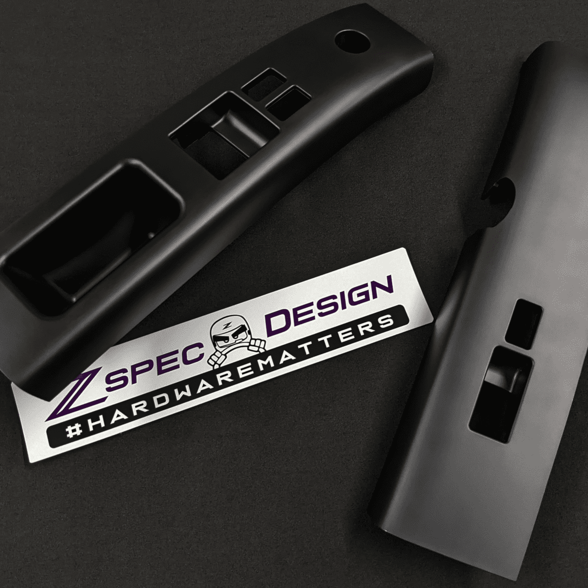ZSPEC 350z Z33 Interior Door Window Switch Finisher Set for LHD '03-05, Black - ZSD-004254-  DRIVEN - 3