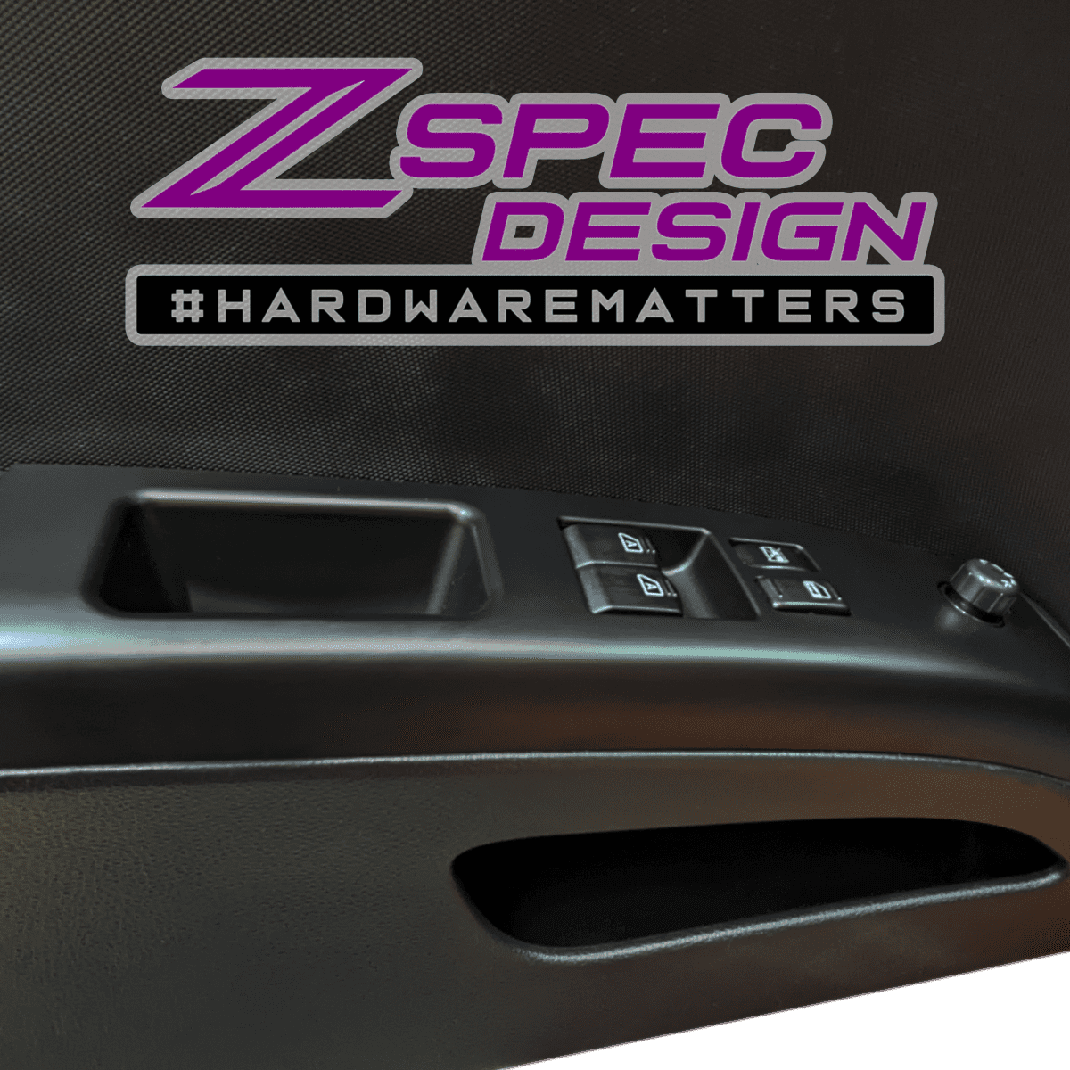ZSPEC 350z Z33 Interior Door Window Switch Finisher Set for LHD '03-05, Black - ZSD-004254-  DRIVEN - 4