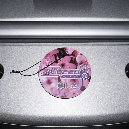 3" Round Sakura (Cherry-Blossom) Scented Air Freshener - ZSD-201646-  DRIVEN - 3