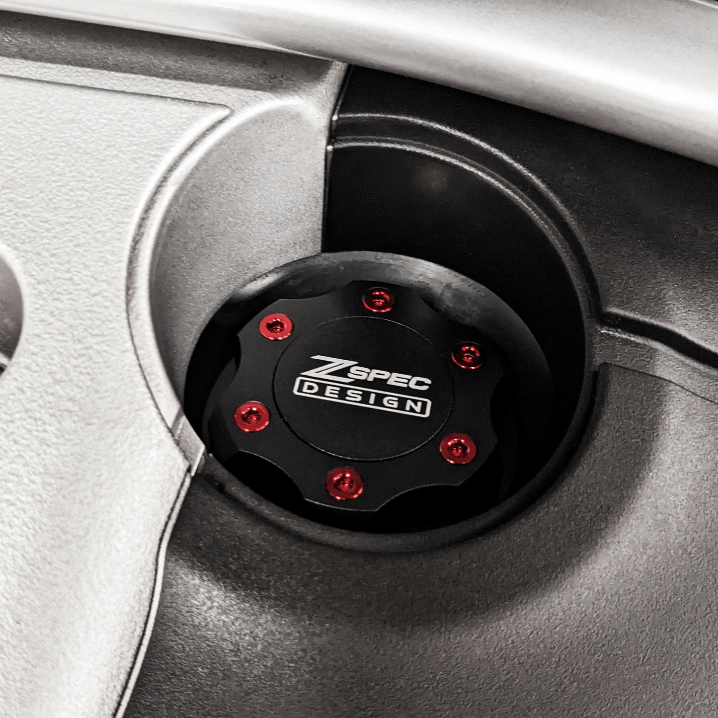 ZSPEC Billet Oil Filler Cap for Nissan/Infiniti/Datsun, Black Cap w/ Titanium Accent - ZSD-386244-ZSD-386251-ZSD-386268-ZSD-386275-ZSD-386282-  DRIVEN - 10