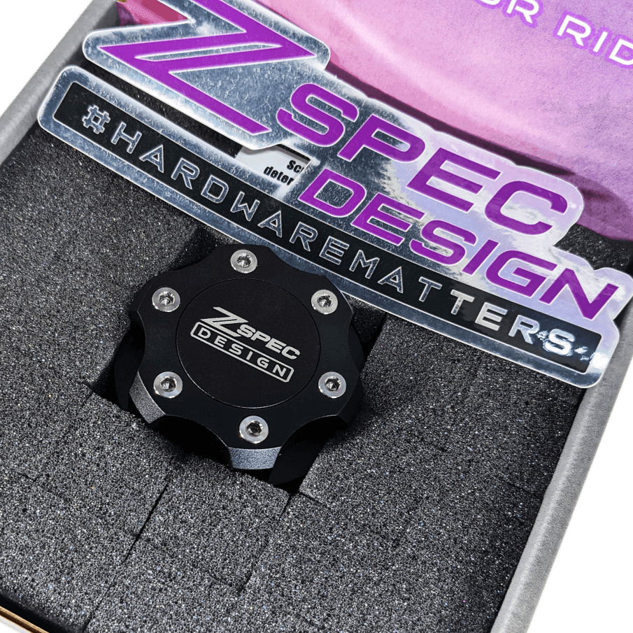 ZSPEC Billet Oil Filler Cap for Nissan/Infiniti/Datsun, Black Cap w/ Titanium Accent - ZSD-386244-ZSD-386251-ZSD-386268-ZSD-386275-ZSD-386282-  DRIVEN - 4