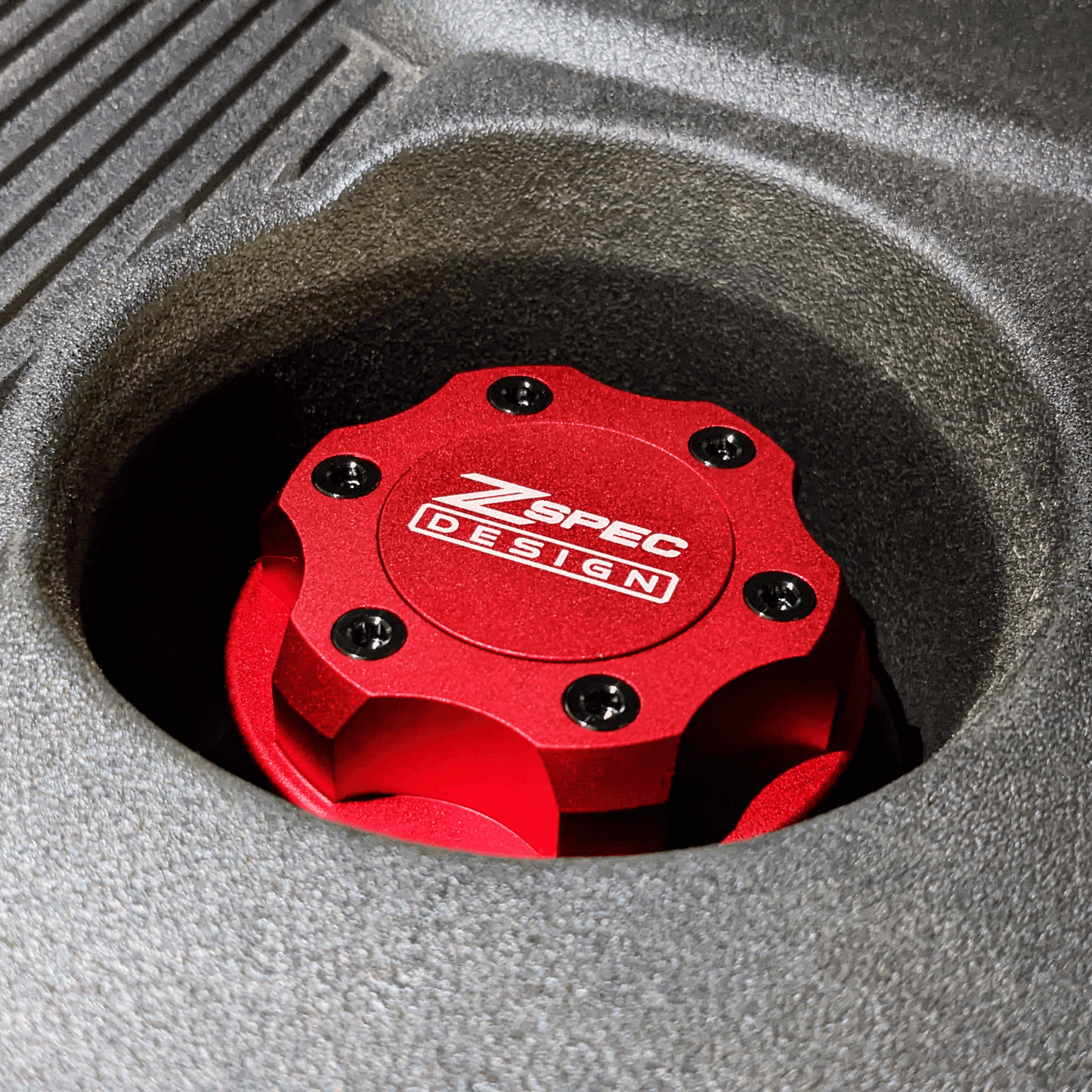 ZSPEC Billet Oil Filler Cap for Nissan/Infiniti/Datsun, Red Cap w/ Titanium Accents - ZSD-386305-ZSD-386312-ZSD-386329-ZSD-386336-ZSD-386343-  DRIVEN - 15
