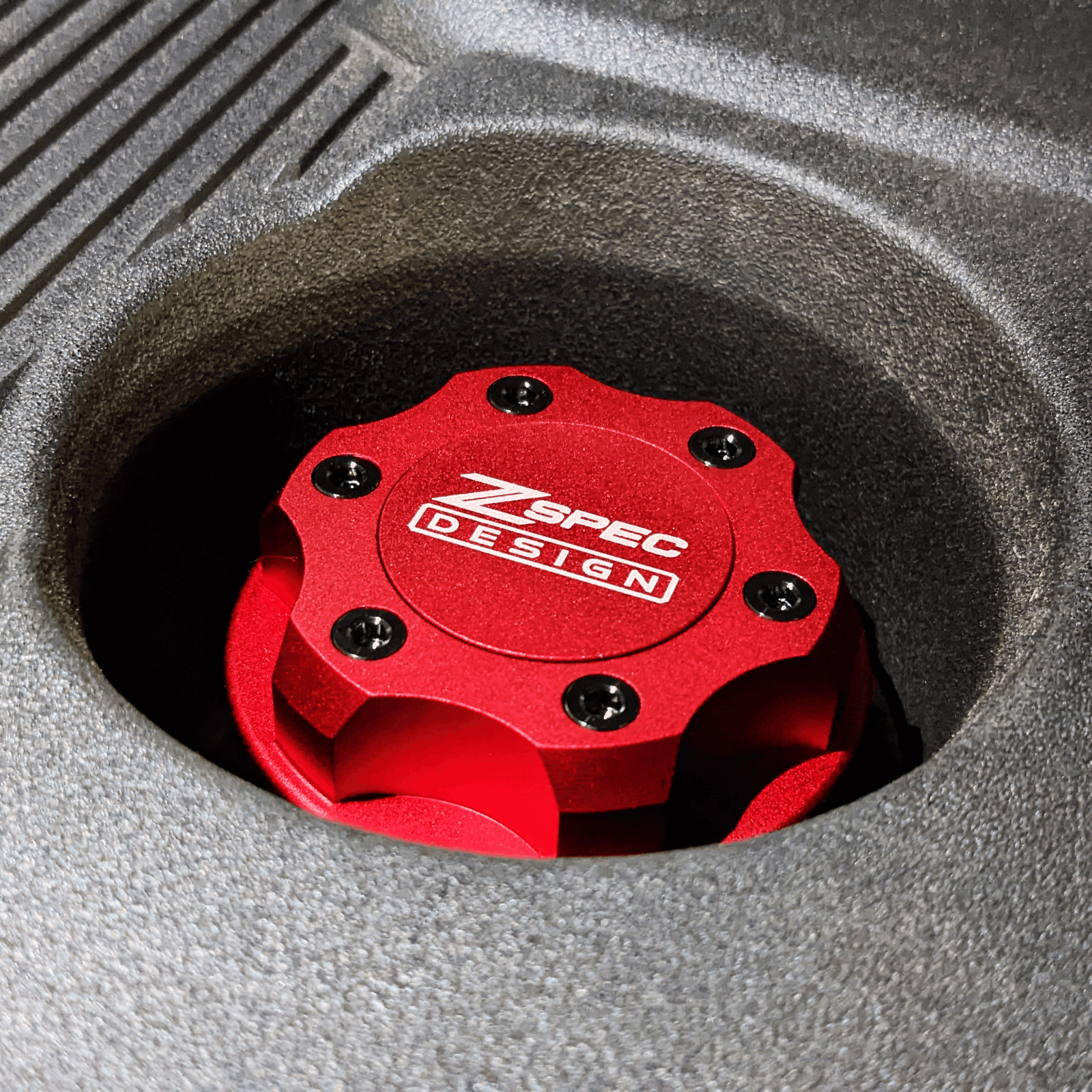 ZSPEC Billet Oil Filler Cap for Nissan/Infiniti/Datsun, Red Cap w/ Titanium Accents - ZSD-386305-ZSD-386312-ZSD-386329-ZSD-386336-ZSD-386343-  DRIVEN - 15