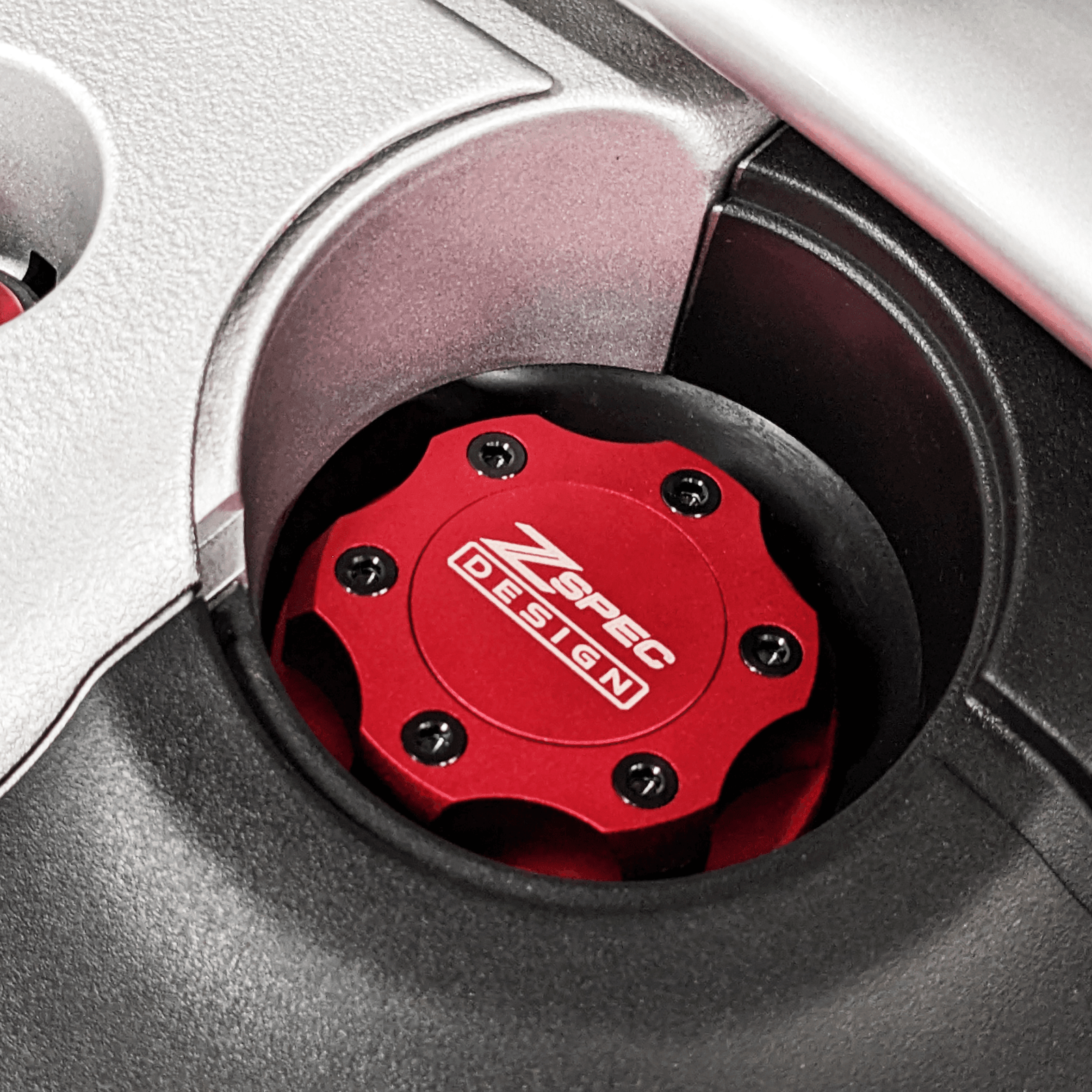 ZSPEC Billet Oil Filler Cap for Nissan/Infiniti/Datsun, Red Cap w/ Titanium Accents - ZSD-386305-ZSD-386312-ZSD-386329-ZSD-386336-ZSD-386343-  DRIVEN - 16