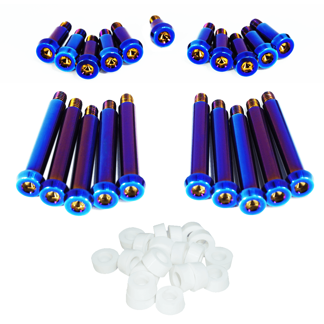 ZSPEC Shoulder-Bolt Timing Covers Fasteners w/ Bushings, Nissan 300zx Z32, Titanium - ZSD-569395-ZSD-569401-ZSD-569418-ZSD-569425-ZSD-569432-  DRIVEN - 20
