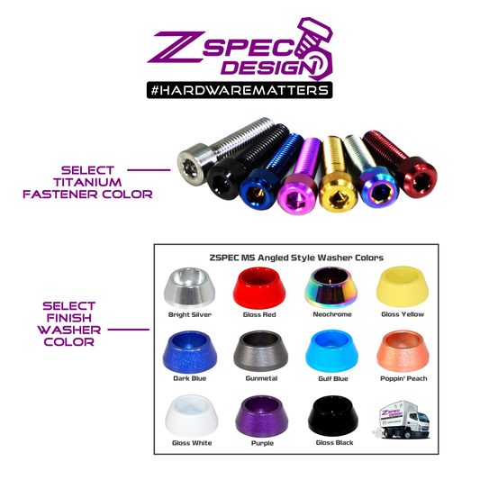 ZSPEC Body Kit Fastener, M5x20mm Titanium & Billet w/WELL NUT, Per Each - ZSD-377044-ZSD-377051-ZSD-377068-ZSD-377075-ZSD-377082-  DRIVEN - 2