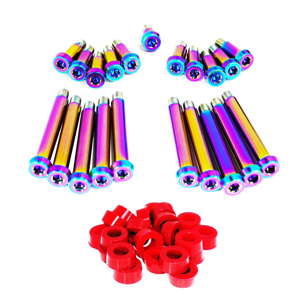 ZSPEC Shoulder-Bolt Timing Covers Fasteners w/ Bushings, Nissan 300zx Z32, Titanium - ZSD-569395-ZSD-569401-ZSD-569418-ZSD-569425-ZSD-569432-  DRIVEN - 22