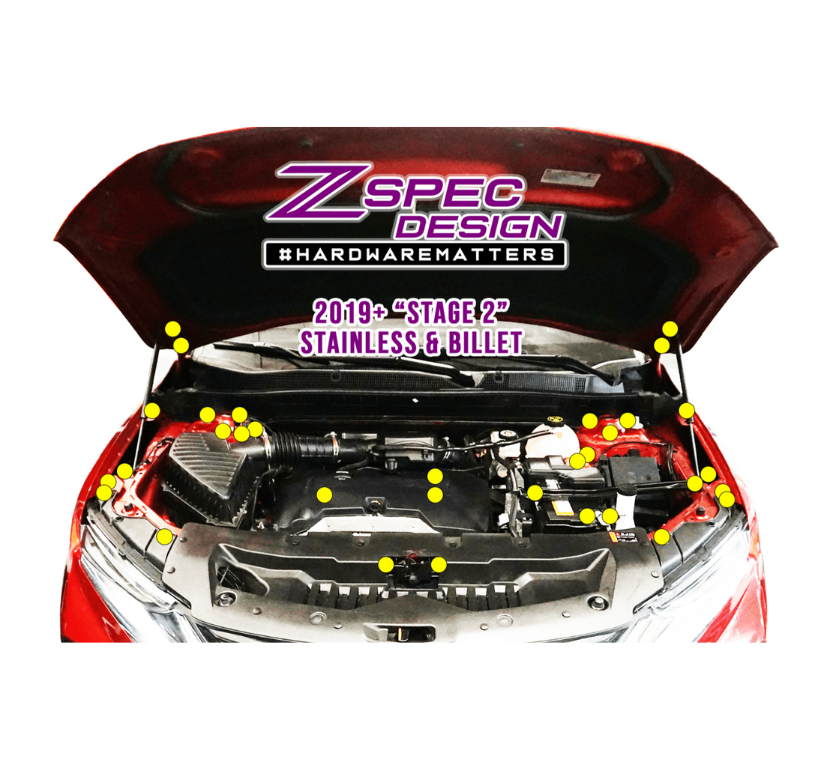 ZSPEC Stage-2 Dress Up Bolts® Fastener Kit for '19+ Chevy Blazer C1, Stainless & Billet - ZSD-574719-ZSD-574726-ZSD-574733-ZSD-574740-ZSD-574757-  DRIVEN - 1