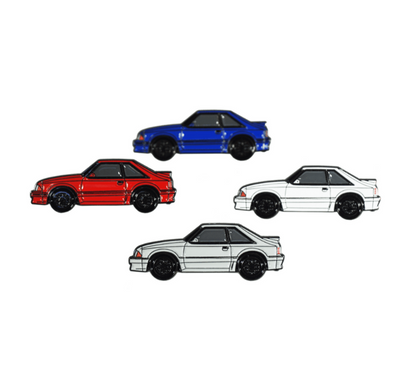 ZSPEC Collector Lapel / Hat Pin - Tribute to the Ford Mustang Fox-Body - ZSD-764011-ZSD-764028-ZSD-764035-ZSD-764042-  DRIVEN - 4
