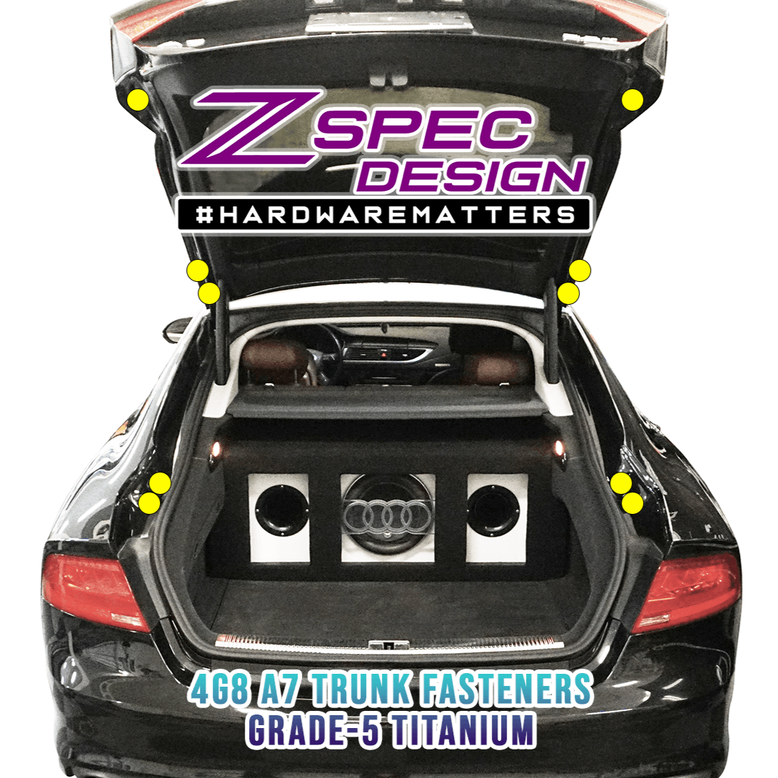ZSPEC Stage-3 Dress Up Bolts® Fastener Kit for '12-18 Audi A7 4G8 3.0L, Titanium - ZSD-010491-ZSD-010507-ZSD-010514-ZSD-010521-ZSD-010538-  DRIVEN - 7