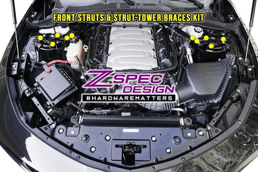 ZSPEC Titanium Struts & Strut-Braces Fastener Kits for '16+ Chevy V8 Camaro SS - ZSD-202186-ZSD-202193-ZSD-202209-ZSD-202216-ZSD-202223-  DRIVEN - 1