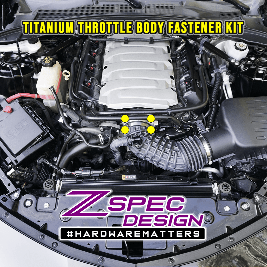 ZSPEC Throttle Body Fastener Kit for '16+ Chevy V8 Camaro SS, Grade-5 Titanium - ZSD-202261-ZSD-202278-ZSD-202285-ZSD-202292-ZSD-202308-  DRIVEN - 1