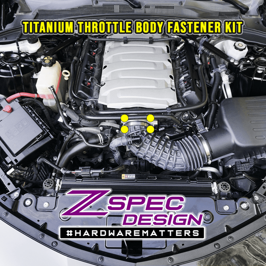 ZSPEC Throttle Body Fastener Kit for '16+ Chevy V8 Camaro SS, Grade-5 Titanium - ZSD-202261-ZSD-202278-ZSD-202285-ZSD-202292-ZSD-202308-  DRIVEN - 1