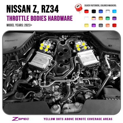 ZSPEC Throttle Bodies Fastener Kit for '23+ Nissan Z RZ34, Stainless & Billet - ZSD-759895-ZSD-759901-ZSD-759918-ZSD-759925-ZSD-759932-  DRIVEN - 1