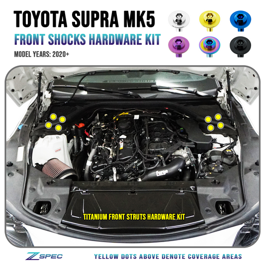 ZSPEC Front Struts Fastener Kit for '20+ Toyota Supra MKV GR A90, Grade-5 Titanium - ZSD-377884-ZSD-377891-ZSD-377907-ZSD-377914-ZSD-377921-  DRIVEN - 1