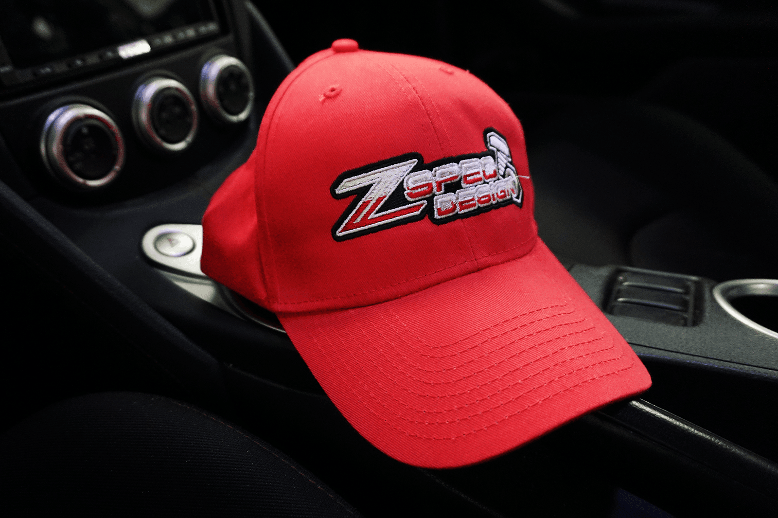 ZSPEC Design Lightweight Cotton Baseball-Style Hats, Red or Black, Adjustable - ZSD-385179-ZSD-385186-  DRIVEN - 2