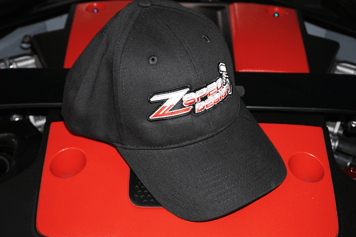 ZSPEC Design Lightweight Cotton Baseball-Style Hats, Red or Black, Adjustable - ZSD-385179-ZSD-385186-  DRIVEN - 3
