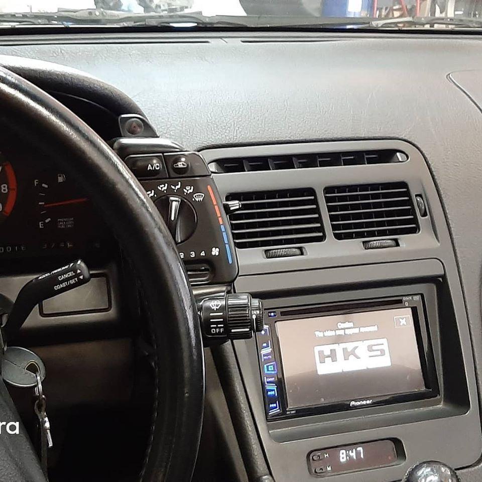 ZSPEC LHD Double-Din Radio Bezel w/Brackets for '90-99 Nissan Z32 300zx - ZSD-376078-  DRIVEN - 4