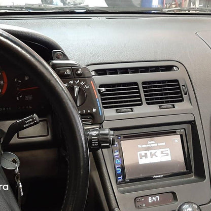 ZSPEC LHD Double-Din Radio Bezel w/Brackets for '90-99 Nissan Z32 300zx - ZSD-376078-  DRIVEN - 4