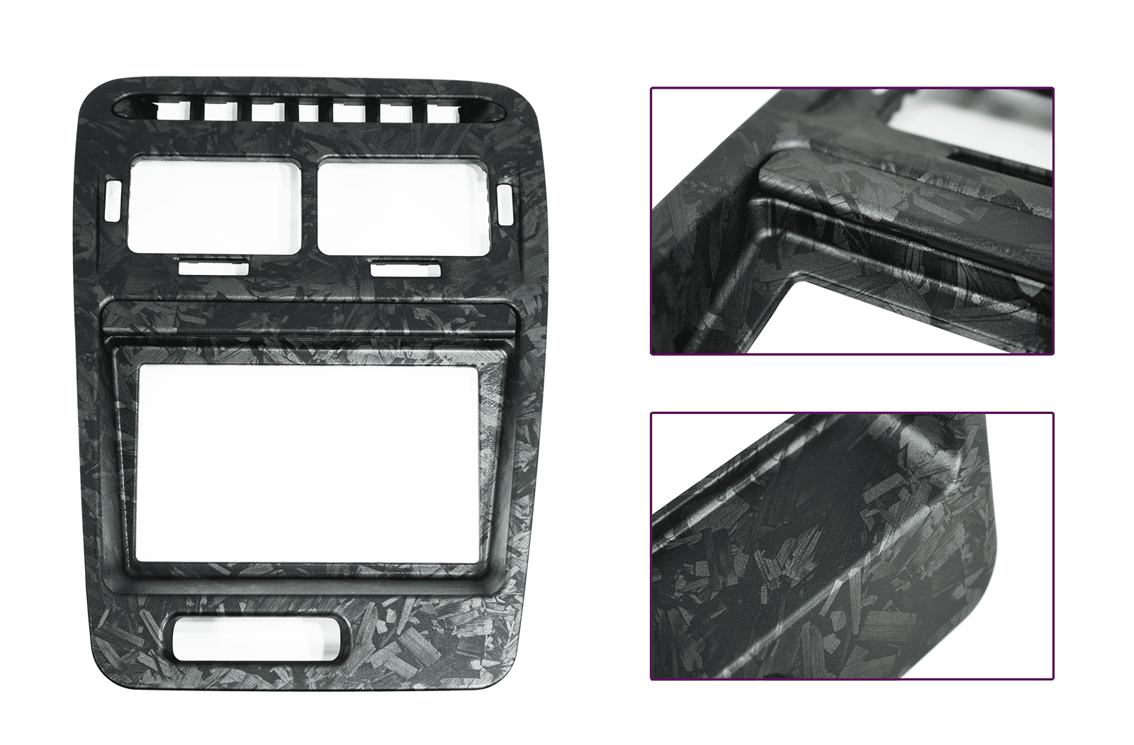 ZSPEC LHD Hydro-Dipped Double-Din Radio Bezel w/Brackets, Nissan Z32 300zx - ZSD-010408-ZSD-010415-ZSD-010422-  DRIVEN - 2