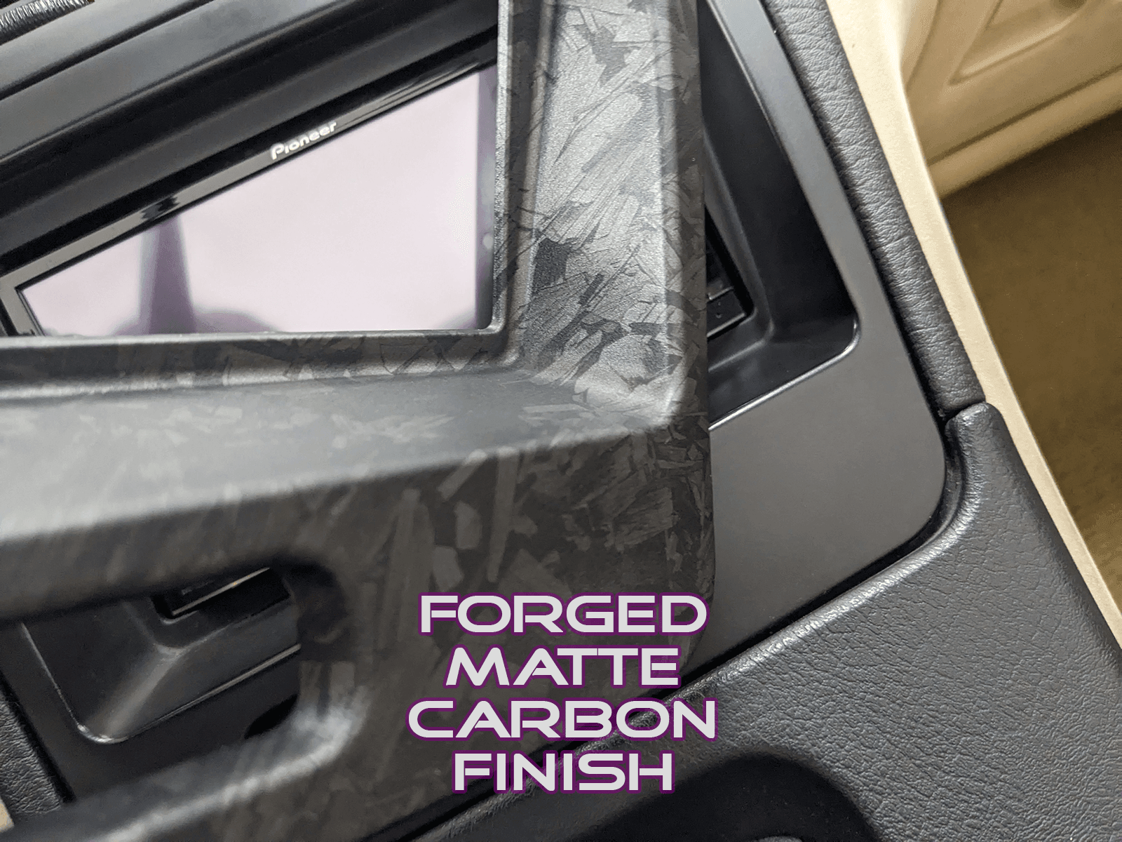 ZSPEC LHD Hydro-Dipped Double-Din Radio Bezel w/Brackets, Nissan Z32 300zx - ZSD-010408-ZSD-010415-ZSD-010422-  DRIVEN - 3