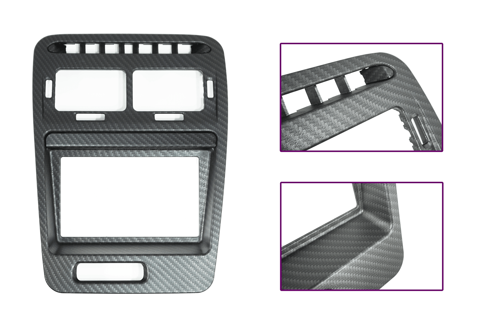 ZSPEC LHD Hydro-Dipped Double-Din Radio Bezel w/Brackets, Nissan Z32 300zx - ZSD-010408-ZSD-010415-ZSD-010422-  DRIVEN - 6