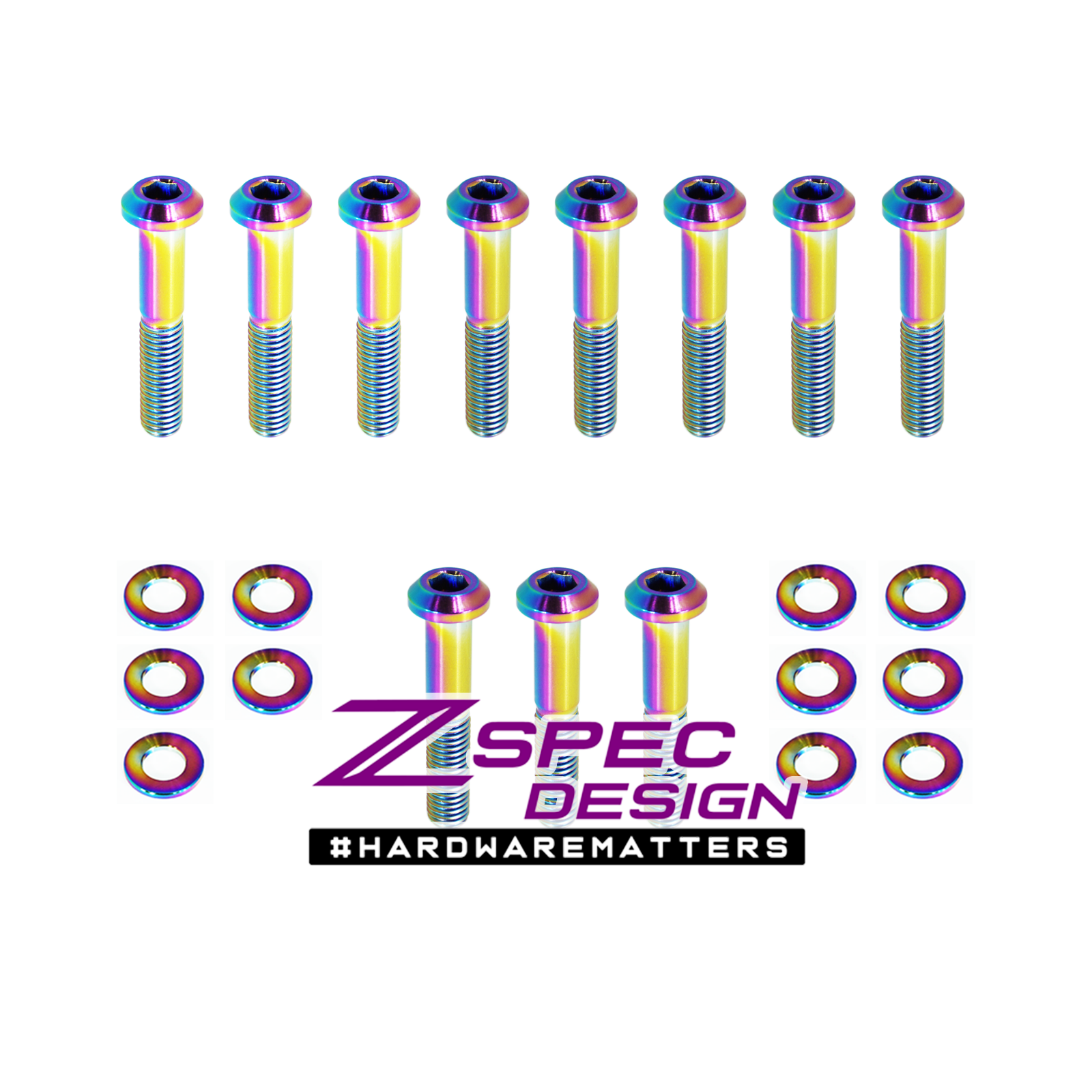 ZSPEC Throttle Bodies & Linkage Fasteners for '90-96 Nissan Z32 300zx, Grade-5 Titanium - ZSD-562617-ZSD-562624-ZSD-562631-ZSD-562648-ZSD-562655-  DRIVEN - 5