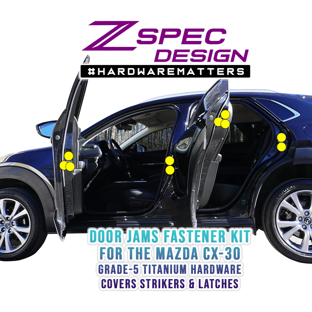 ZSPEC Stage-3 Dress Up Bolts® Fastener Kit for the '20-24 Mazda CX-30, Titanium - ZSD-188084-ZSD-188091-ZSD-188107-ZSD-188114-ZSD-188121-  DRIVEN - 26