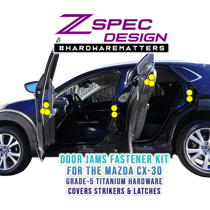 ZSPEC Stage-3 Dress Up Bolts® Fastener Kit for the '20-24 Mazda CX-30, Titanium - ZSD-188084-ZSD-188091-ZSD-188107-ZSD-188114-ZSD-188121-  DRIVEN - 26