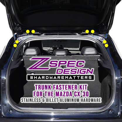 ZSPEC Stage-3 Dress Up Bolts® Fastener Kit for 2020-2024 Mazda CX-30, Stainless & Billet - ZSD-188381-ZSD-188398-ZSD-188404-ZSD-188411-ZSD-188428-  DRIVEN - 27