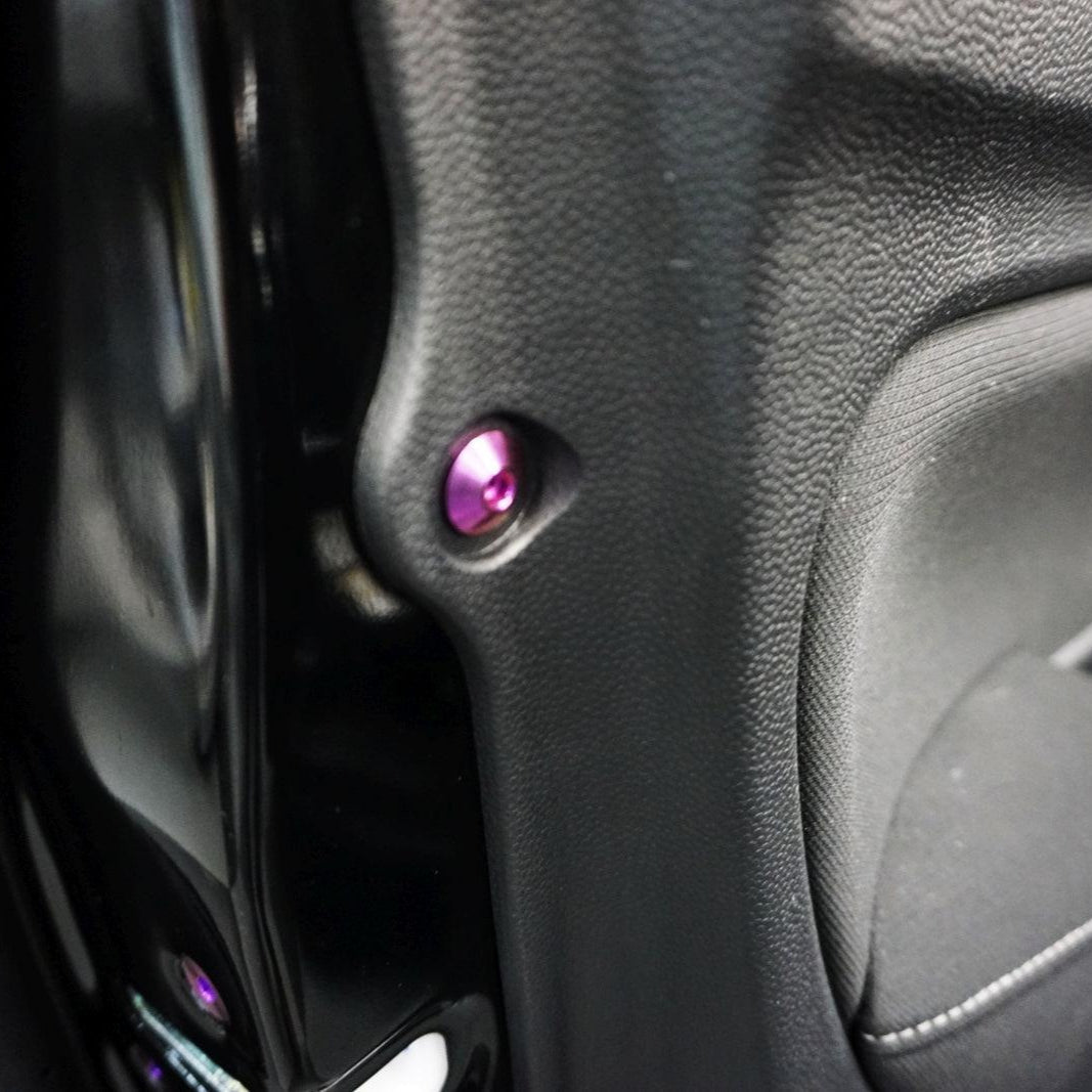 ZSPEC "Door Jams & Trunk-Area" Dress Up Bolts® Fastener Kit for '23+ Mitsubishi Mirage, Titanium - ZSD-584572-ZSD-584589-ZSD-584596-ZSD-584602-ZSD-584619-  DRIVEN - 8