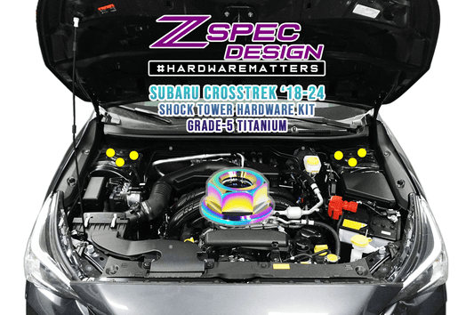 ZSPEC Front Struts Fastener Kit for '18-24 Subaru CrossTrek, Titanium Grade-5, Six Nuts - ZSD-765674-ZSD-765681-ZSD-765698-ZSD-765704-ZSD-765711-  DRIVEN - 1
