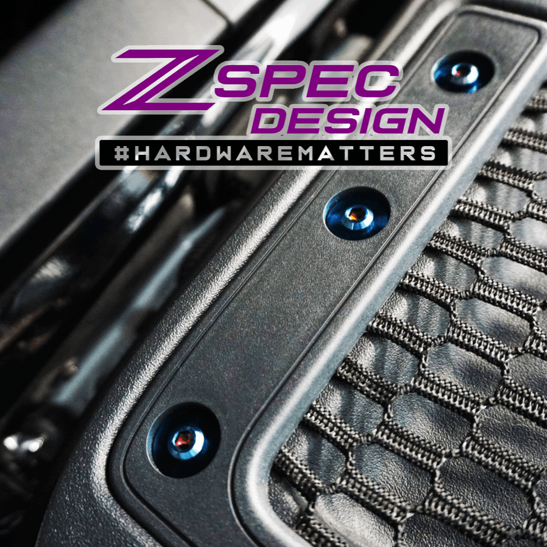 ZSPEC Stage-3 Dress Up Bolts® Fastener Kit for 21+ Ford Bronco 2.7L, Titanium & Billet - ZSD-001680-ZSD-001697-ZSD-001703-ZSD-001710-ZSD-001727-  DRIVEN - 17