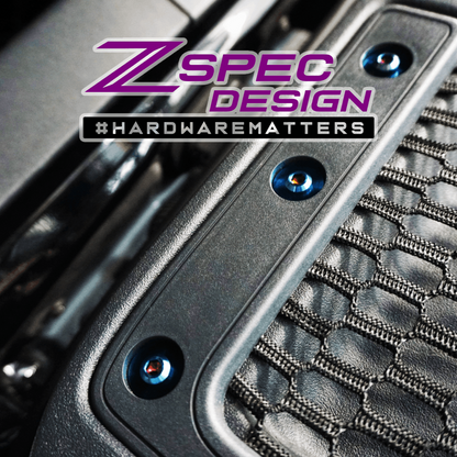 ZSPEC Stage-3 Dress Up Bolts® Fastener Kit for 21+ Ford Bronco 2.7L, Titanium & Billet - ZSD-001680-ZSD-001697-ZSD-001703-ZSD-001710-ZSD-001727-  DRIVEN - 17