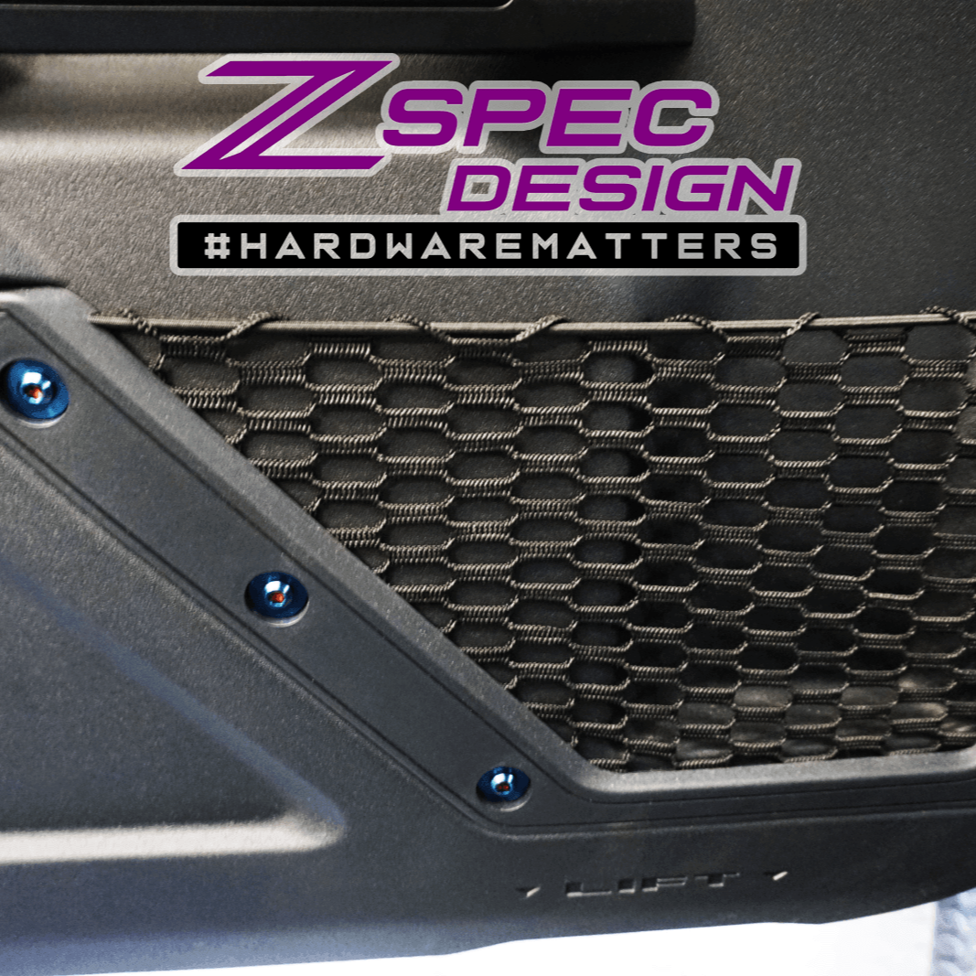 ZSPEC Interior Dress Up Bolts® Fastener Kit for 21+ Ford Bronco 2.7L, Titanium & Billet - ZSD-391842-ZSD-391859-ZSD-391866-ZSD-391873-ZSD-391880-  DRIVEN - 17