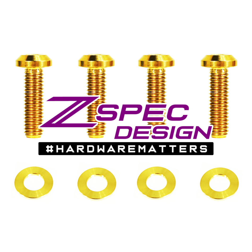 ZSPEC "Brake-Handle Brackets" Fastener Kit for the Honda Grom, Grade-5 Titanium - ZSD-581991-ZSD-582004-ZSD-582011-ZSD-582028-ZSD-582035-  DRIVEN - 3