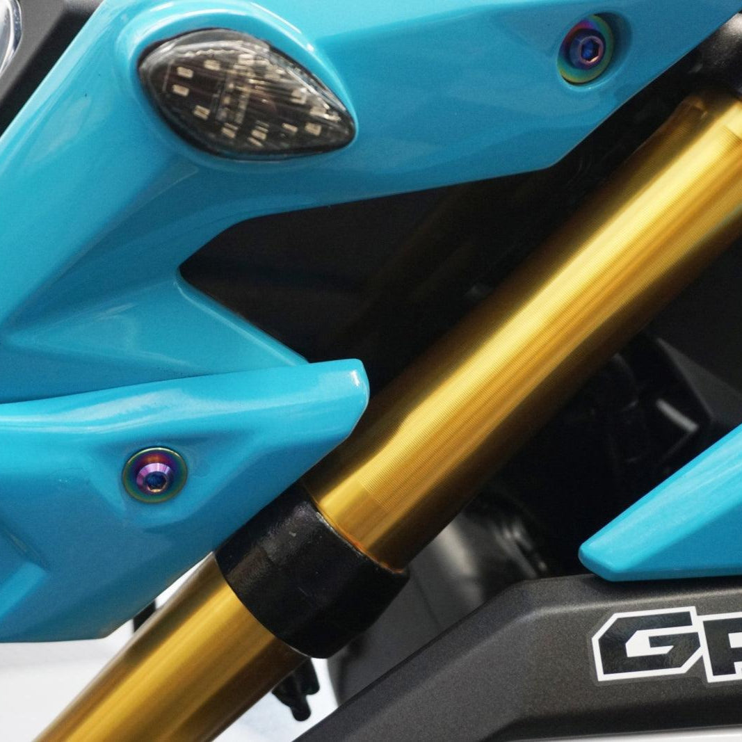 ZSPEC Dress-Up Bolts® Hardware Kit for the pre-2020 Honda Grom Platform, Titanium - ZSD-766473-ZSD-766480-ZSD-766497-ZSD-766503-ZSD-766510-  DRIVEN - 11