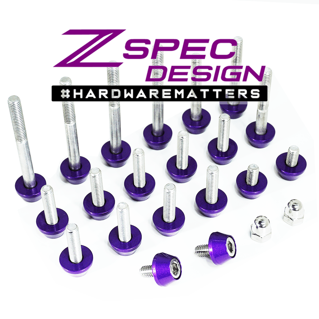 ZSPEC Plenum Fastener Kit for Nissan 350z VQ35DE, Stock (OEM) Length, Stainless & Billet - ZSD-567308-ZSD-567315-ZSD-567322-ZSD-567339-ZSD-567346-  DRIVEN - 8